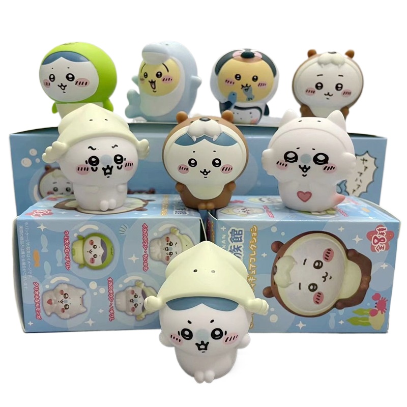 Resin Art Case - 8개입/박스 귀여운 치이카와 아쿠아리움 블라인드 박스