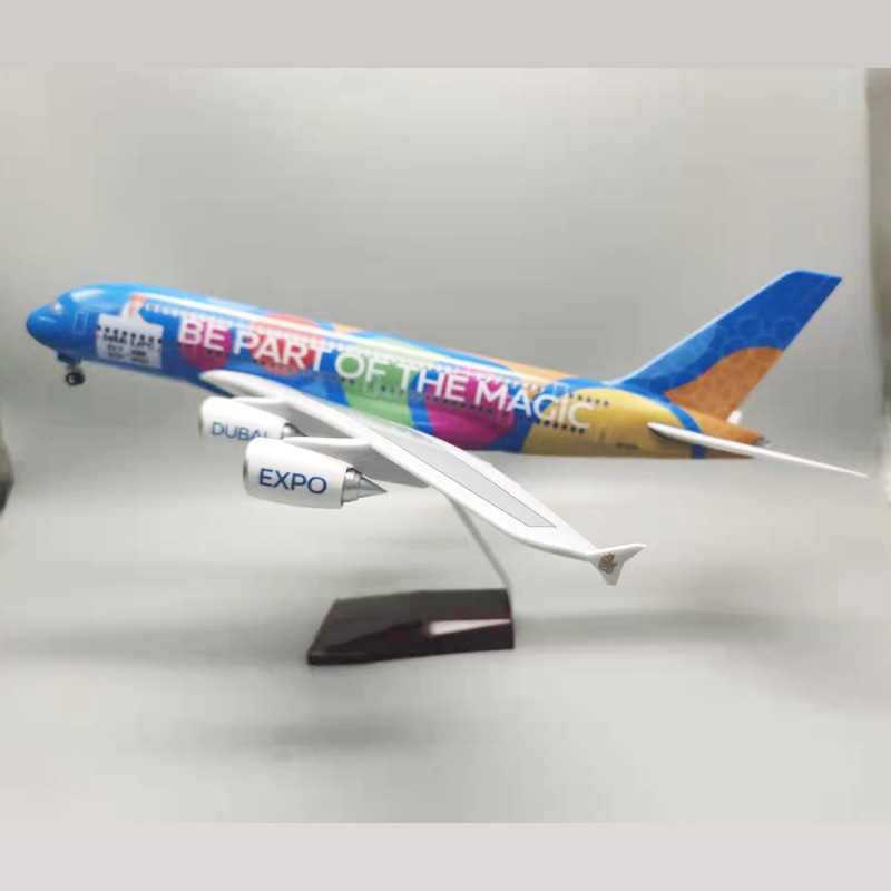 Resin Art Alphabet - 1:160 스케일 46cm 비행기 모델 380