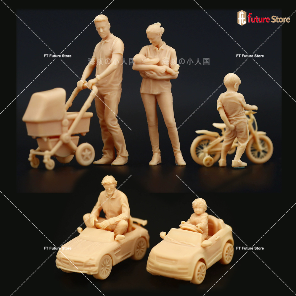 Resin Art Baby - 1/64 1/43 어린이 장난감 자동차, 아기