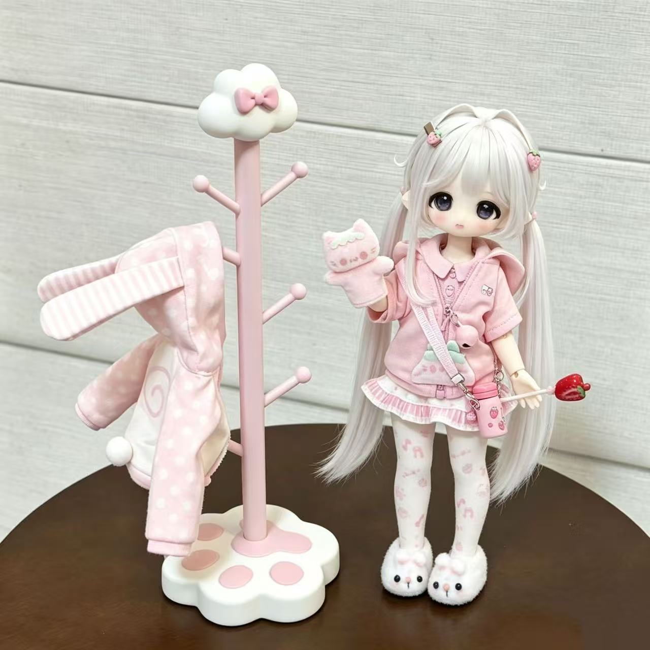 Resin Art Baby - 귀여운 인스타일 고양이 발 모양 바닥형