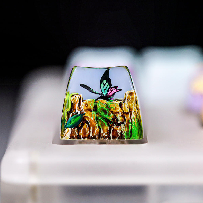 Resin Art Baby - 생물체 레진 키캡 창의적인 아트 키보드