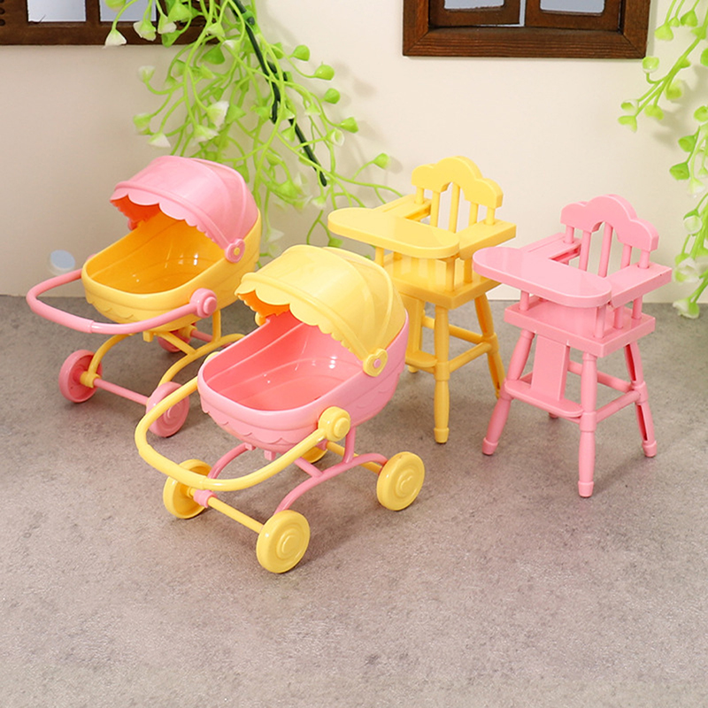 Resin Art Baby - 미니 베이비 인형 유모차 세트 어린이