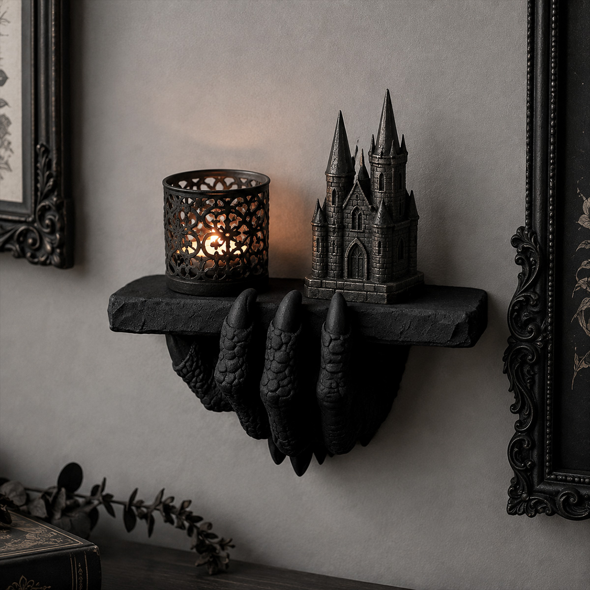 크로스보더 다크 드래곤 클로 벽걸이 선반 레진 고딕 벽 - Resin Art Wallpaper 리뷰 및 가격
