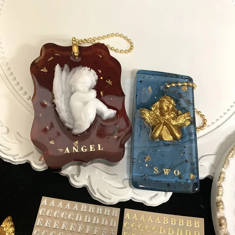 2Pcs 금속 26 미니 알파벳 장식 스티커 DIY 실 - Resin Art Alphabet 리뷰 및 가격
