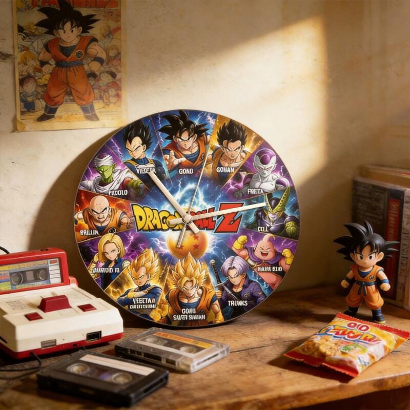 드래곤볼 Z 애니메이션 원형 벽시계 무소음 쿼츠 무틱킹 - Resin Art Wallpaper 리뷰 및 가격