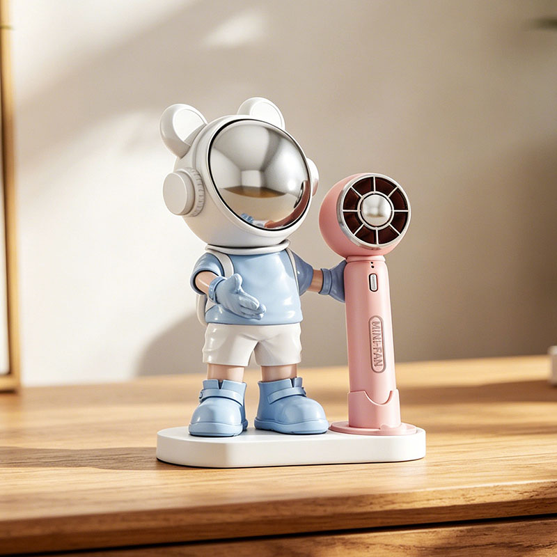 홈 데코 크리에이티브 우주비행사 조각상 팬 데스크탑 아 - Resin Art Wedding Gift 리뷰 및 가격