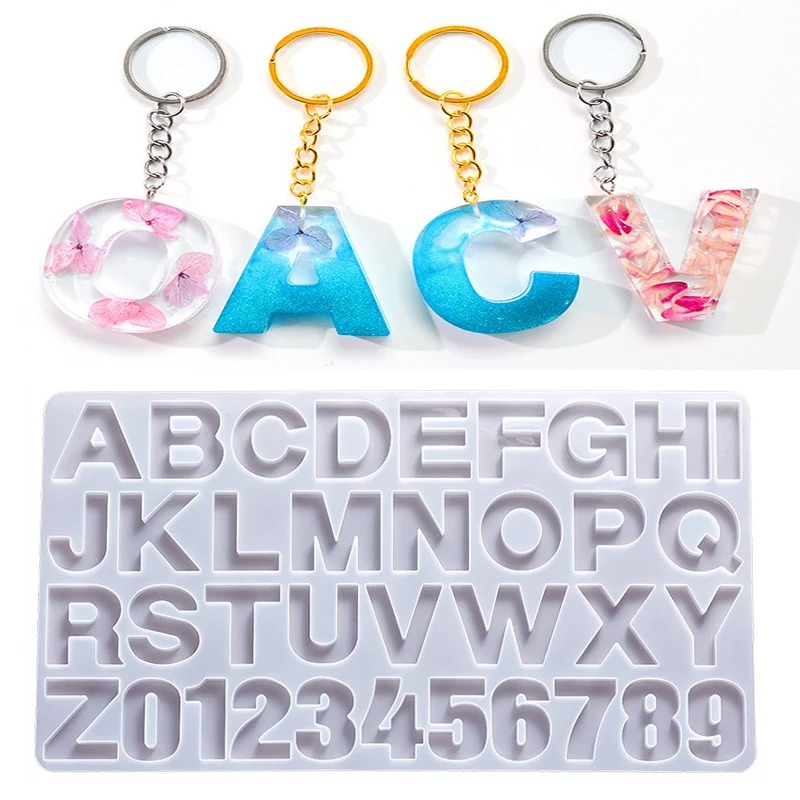 알파벳 에폭시 수지 실리콘 금형 DIY 문자 번호 펜던 - Resin Art Alphabet 리뷰 및 가격