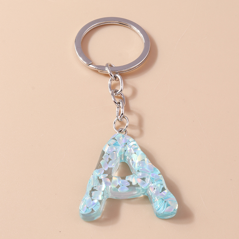 패션 레진 A-Z 알파벳 열쇠 고리, 26 글자, 자동 - Resin Art Alphabet 리뷰 및 가격
