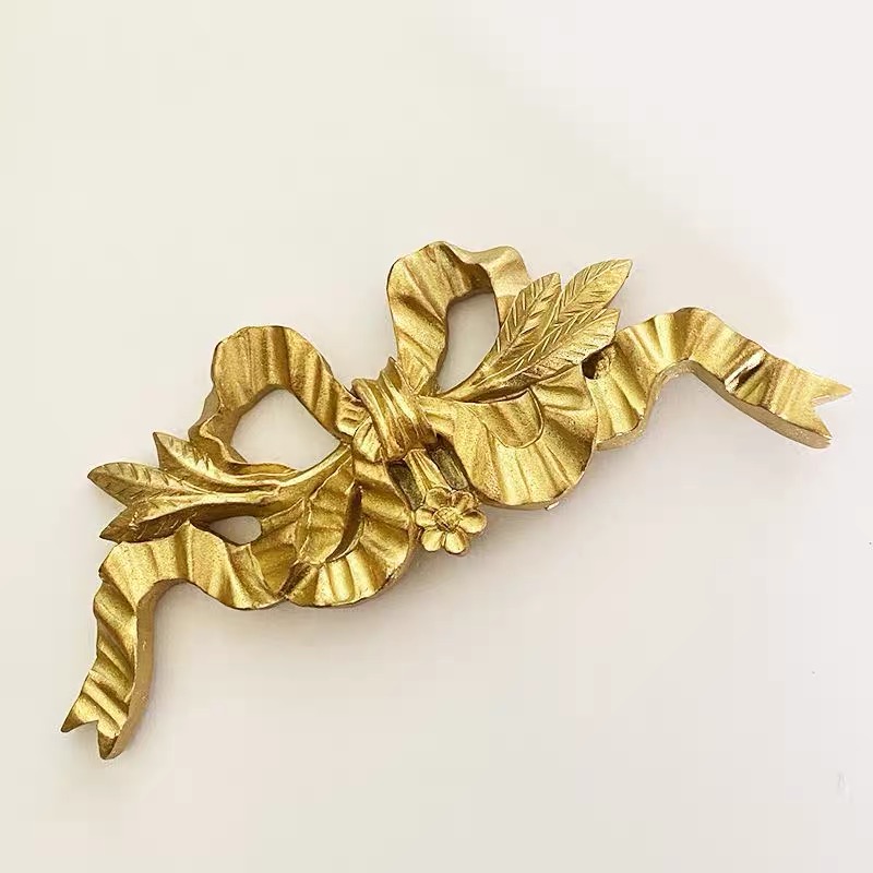 빈티지 스타일 레진 골드 리본 벽 장식 유럽풍 조각 장 - Resin Art Wallpaper 리뷰 및 가격